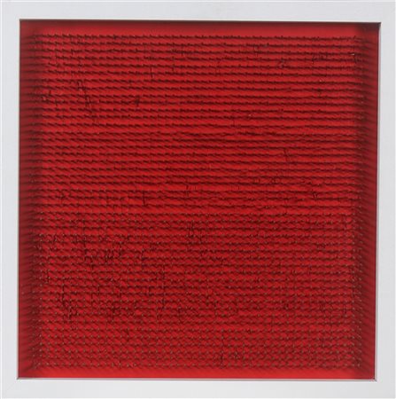 AUBERTIN BERNARD (n. 1934) Tableau Clous. 1969. Chiodi su tavola. Cm 50,00 x...