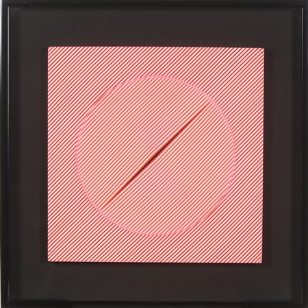 AGOSTINI EDOER (n. 1923) Violenza percettiva-AZC. 1977. Acrilico su tela. Cm...