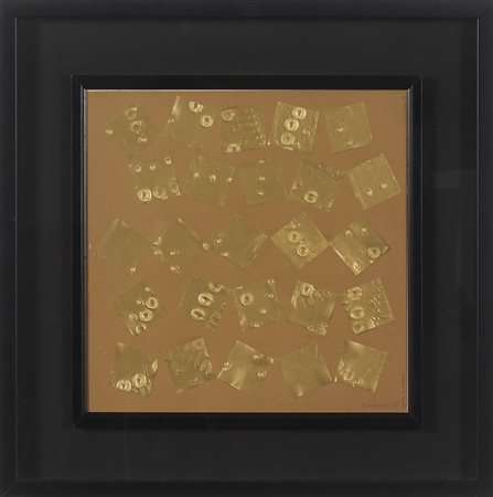 CAMPESAN SARA (n. 1924) Senza titolo. 1985. Tecnica mista su tavola. Cm 35,00...