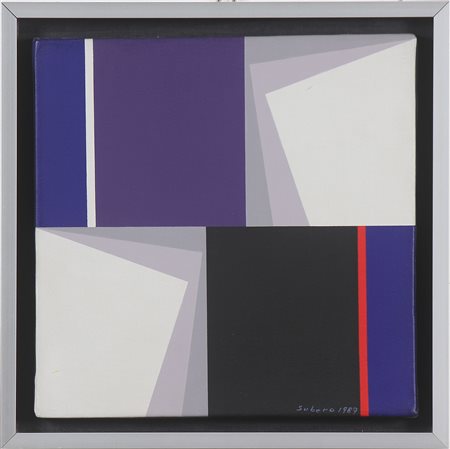 SUBERO OSWALDO (n. 1934) Pintura bidimensionale n. 309. 1987. Acrilico su...