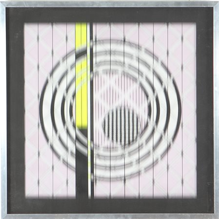 BALDESSARI GUIDO (n. 1938) Vibrazione verticale. 1975. Tecnica mista su...