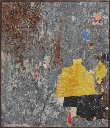 HAINES RAYMOND (1926 - 2005) Senza titolo. 1976. Tecnica mista su lamina. Cm...