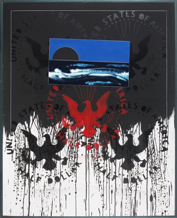 ANGELI FRANCO (1935 - 1988) Frammenti. Acrilici su tela . Cm 135,00 x 165,00....