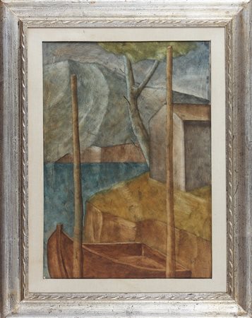SCUFFI MARCELLO (n. 1948) Paesaggio. Olio su tela. Cm 50,00 x 70,00. Firmato...