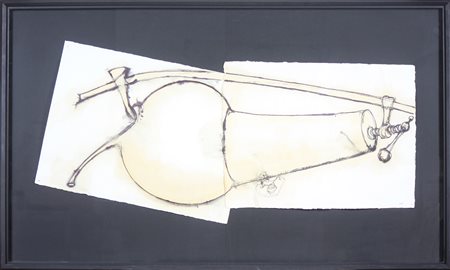 ZORIO GILBERTO (n. 1944) Cagna e crogiuolo + alambicco. 1981. Inchiostri,...