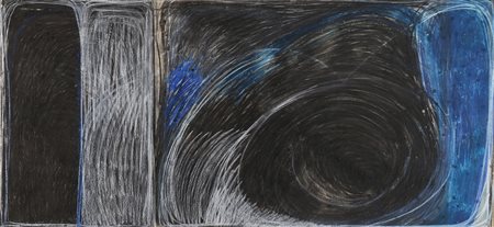 BOERO RENATA (n. 1936) Senza titolo. Tecnica mista su carta su tela. Cm...