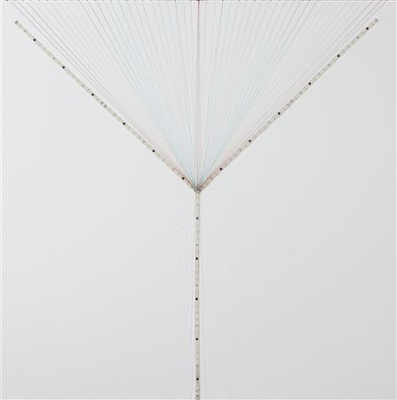 ZANUSO GIORGIA (XX - XXI SEC.) Rifrazione. 2014. Tecnica mista su tela. Cm...