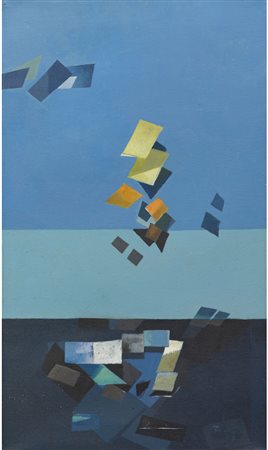 Ivo Tartarini (Bologna 1912-1993) Composizione Olio su tela Firmato Misura...