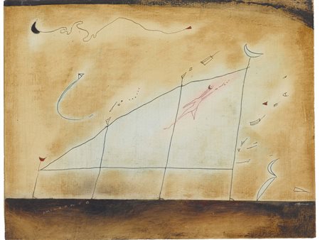 Lorenzo Mazza (Crema 1952) Senza titolo Tecnica mista Firmato Misura 24x31 cm