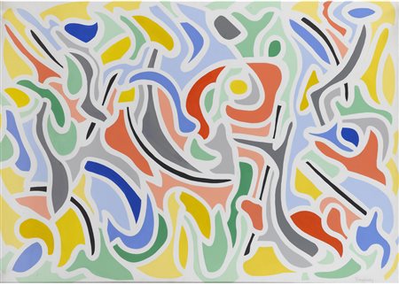 Stanley Tomshinsky (New York 1935-2004) Life is Movement Acrilico su tela...