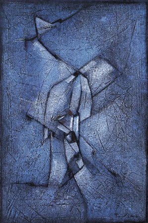 PROVINO SALVATORE Bagheria (PA) 04/06/1943Senza titoloolio su carta intelata...