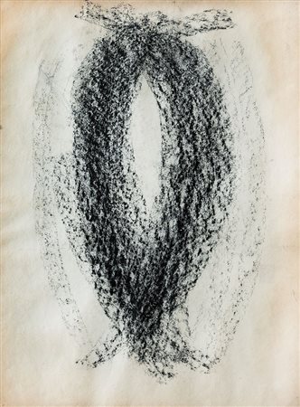 NUNZIO Cagnano Amiterno (AQ) 1954Senza titolocatrame su carta cm. 59x43,...