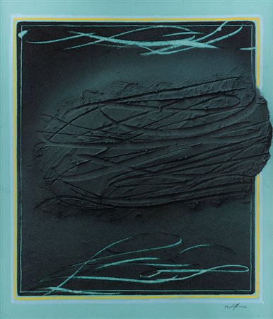 FERRARI AGOSTINO Milano 09/11/1938Composizione, 1992tecnica mista su cartone...