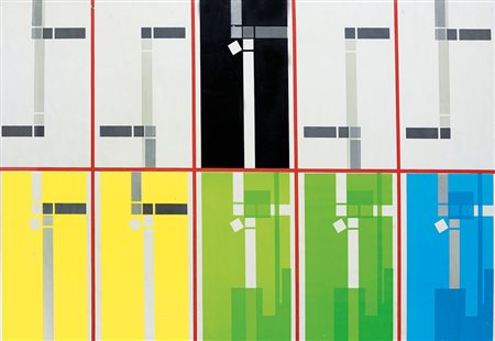 BORELLA ROCCO Genova 1920 - Genova 1994Senza titolo, 1965collage su carta...