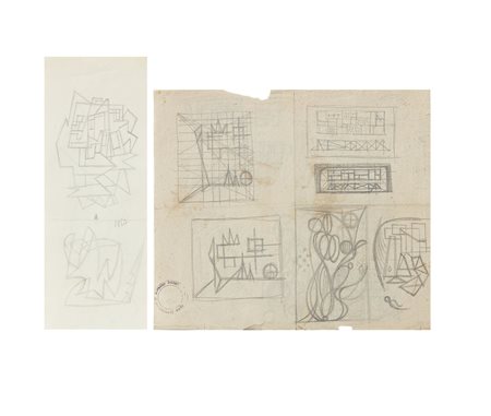 SOLDATI ATANASIO Parma 25/08/1896 - Parma 27/08/1953Senza titolodue matite su...