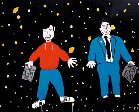 LABORATORIO SACCARDI Ricucci Feat. Cattelan, Lost in spece, 2006acrilici su...