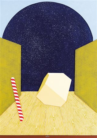 DEL PEZZO LUCIO Napoli 1933Capacità di riflessionecollage, colore acrilico,...