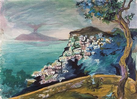 CIACELLI ARTURO Arnara (FR) 28/05/1883 - Venezia 28/07/1966Capri, 1936tempera...