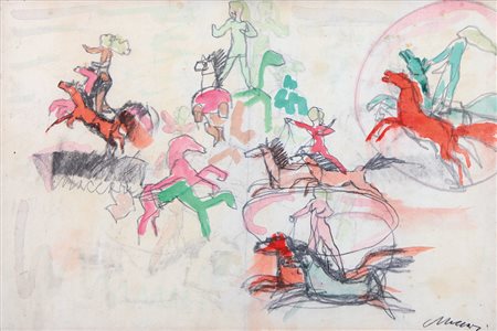 MACCARI MINO Siena 24/11/1898 - Roma 17/06/1989Le amazzoni, (1975)tecnica...