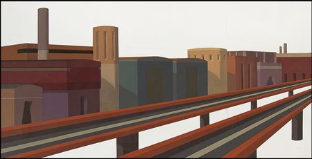 FIORENTINO PAOLO Roma 1965Cielo bianco, 2003acrilico su tela cm. 50x100,...