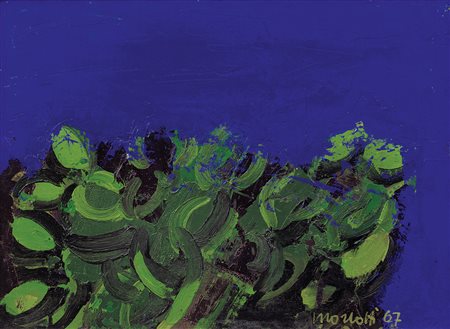 MORLOTTI ENNIO Lecco 21/09/1910 - Milano 15/12/1992Fiori, 1967olio su cartone...