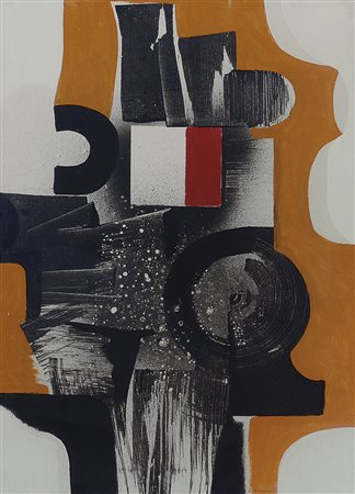 MONNINI ALVARO Firenze 1922 - Milano 1987Traguardo, 1973olio e acrilico su...