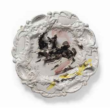 LUCIO FONTANA (1899-1968) Cavaliere firmata e datata l. fontana 53 (sul...