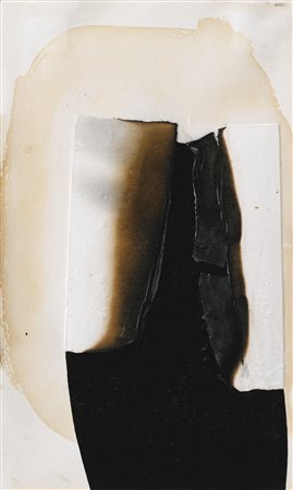 Alberto Burri 1915 - 1995 COMBUSTIONE SIGNED, PAPER, PLASTIC, ACRYLIC,...