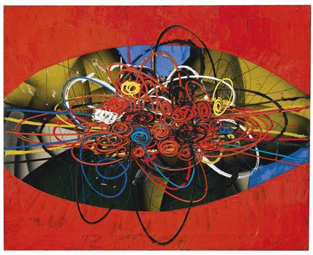 Roberto Crippa 1921-1972 SPIRALE MATERICA SIGNED AND DATED 54 ON THE REVERSE,...