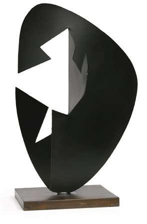 Angelo Bozzola 1921-2010 FUNZIONE-SVILUPPO DI FORMA CONCRETA PAINTED IRON....