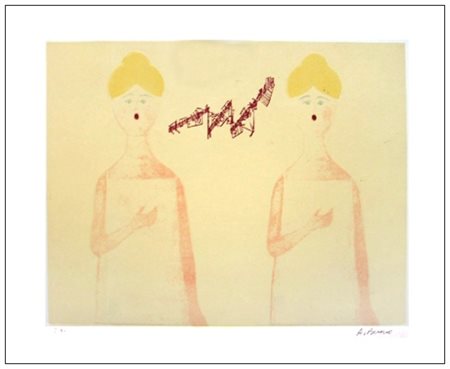 ANTONIO BUENO Berlino (Germania) 1918 – Firenze 1984 Senza titolo Ceramolle a...