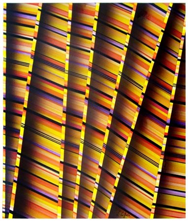 FERDINANDO COPPOLA Viareggio 1945 Senza titolo T.m., aerografo e collage su...