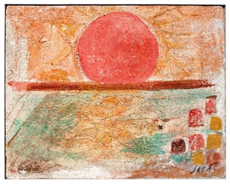 BRUNO SAETTI Bologna 1902 – Bologna 1984 Senza titolo Affresco su tela 24 x...