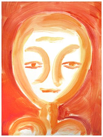 VIRGILIO GUIDI Roma 1891 – Venezia 1984 La testa rossa primi anni ‘70 Olio su...