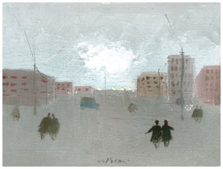 FRANCO VILLORESI Città di Castello 1920 – Rigutino 1975 Senza titolo Olio su...