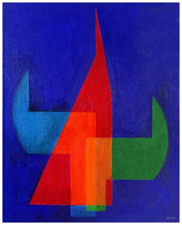 AUGUSTO GARAU Bolzano 1924 – Milano 2010 Guglia rossa 1998 Olio su tela 82 x...