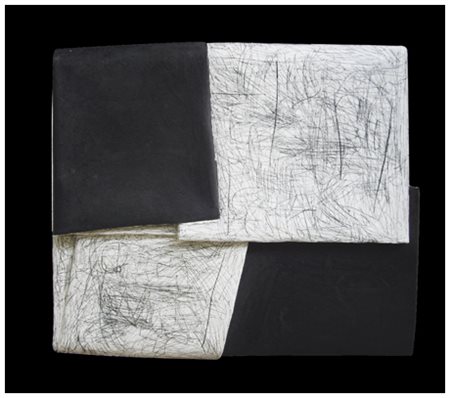 CESARE BERLINGERI Cittanova 1948 Senza titolo (piegato) 2008 T.m. su tela...