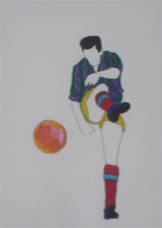 LODOLA MARCO DORNO 1955 SENZA TITOLO PENNARELLI SU CARTONCINO cm 24 x 33...