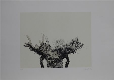 MATTIOLI CARLO MODENA 1911 PARMA 1994 SENZA TITOLO GRAFICA cm 44,5 x 66 Firma...