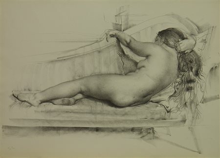 ANNIGONI PIETRO MILANO 1910 FIRENZE 1988 SENZA TITOLO LITOGRAFIA cm 50 x 70...