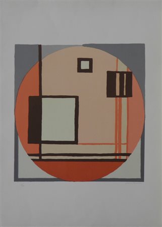 RADICE MARIO COMO 1898 1987 COMPOSIZIONE C Q R, 1978 LITOGRAFIA cm 70 x 50...