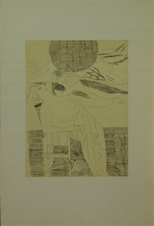 SAETTI BRUNO BOLOGNA 1902 VENEZIA 1984 MADRE CON BAMBINO, 1976 ACQUAFORTE cm...