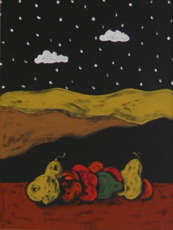 FESTA TANO ROMA 1938 ROMA 1988 NATURA MORTA, 1986 ACRILICO SU TELA cm 80 x 60...