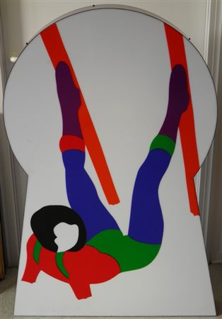 LODOLA MARCO DORNO 1955 PIN UP, 2000 PERSPEX E NEON cm 130 x 89 x 12 Firma,...