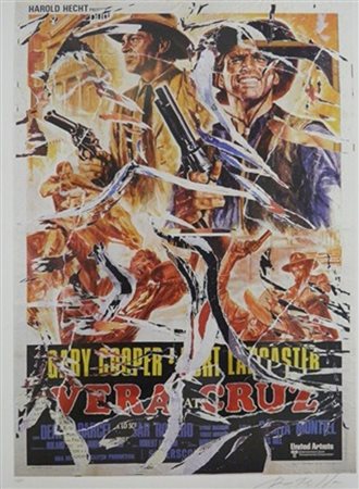 ROTELLA MIMMO CATANZARO 1918 MILANO 2006 VERA CRUZ SERIGRAFIA cm 100 x 70...