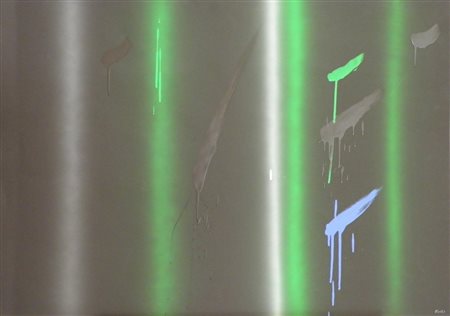 FINZI ENNIO VENEZIA 1931 SENZA TITOLO TECNICA MISTA SU CARTA cm 70 x 100...