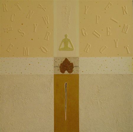 GIOIELLI SERGIO 1956 SENZA TITOLO TECNICA MISTA ACRILICO E RESINE SU TELA cm...