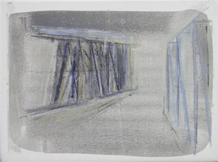 CAPOGROSSO PIETRO Trani 1967 FRONTIERA, 1995 OLIO SU TELA cm 30 x 40 Firma,...