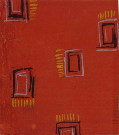 DUFY RAOUL 1877 1953 STUDIO PER TESSUTO TEMPERA SU CARTA cm 15 x 12...