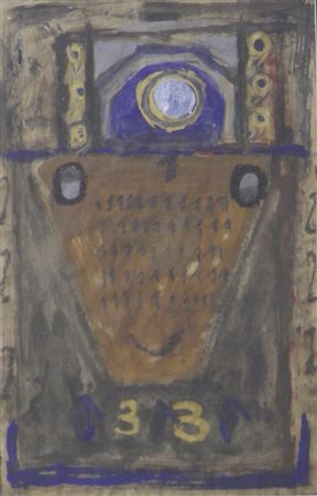 CECCOBELLI BRUNO MONTECASTELLO VIBIO 1952 SENZA TITOLO, 1989 TECNICA MISTA SU...